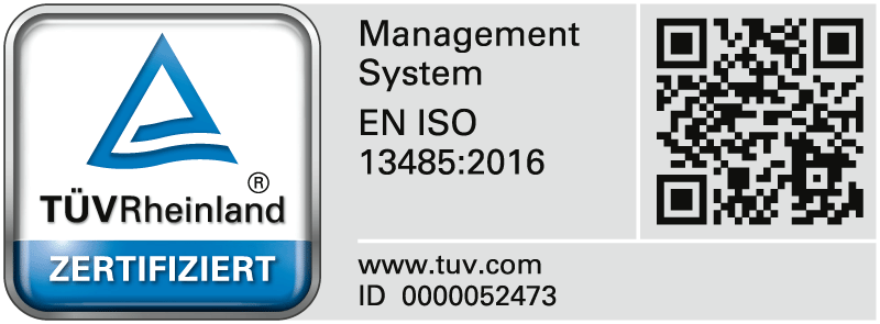 TÜV Rheinland zertifiziert
